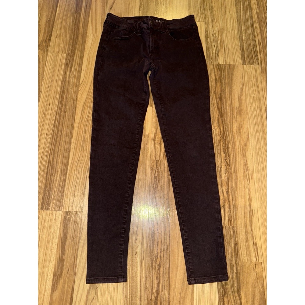 American Eagle‎ Women's 4 Jeans Maroon Jegging Super Stretch X